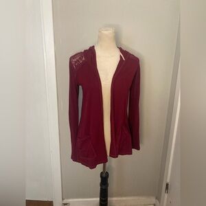 Maurices Maroon Cardigan